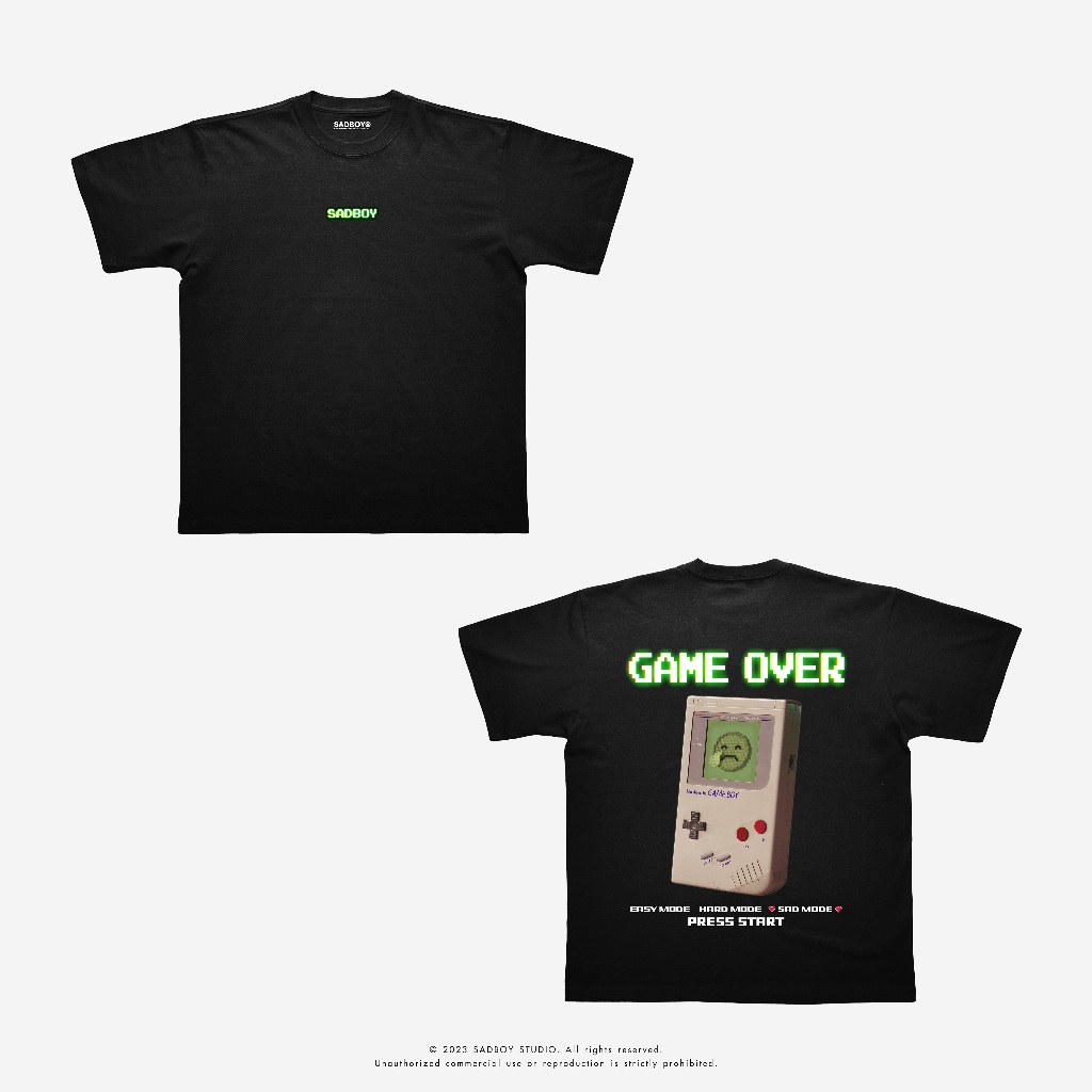 [ ส่งด่วน ] SADBOY® | Game Over | 100% Organic Cotton