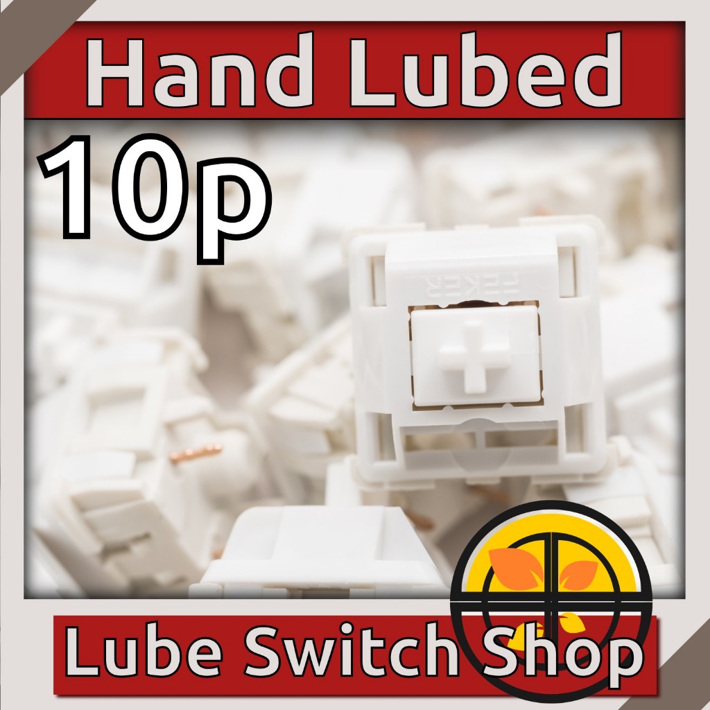 ลูปมือ 10ตัว Feker White Mable Lubed Linear Switch