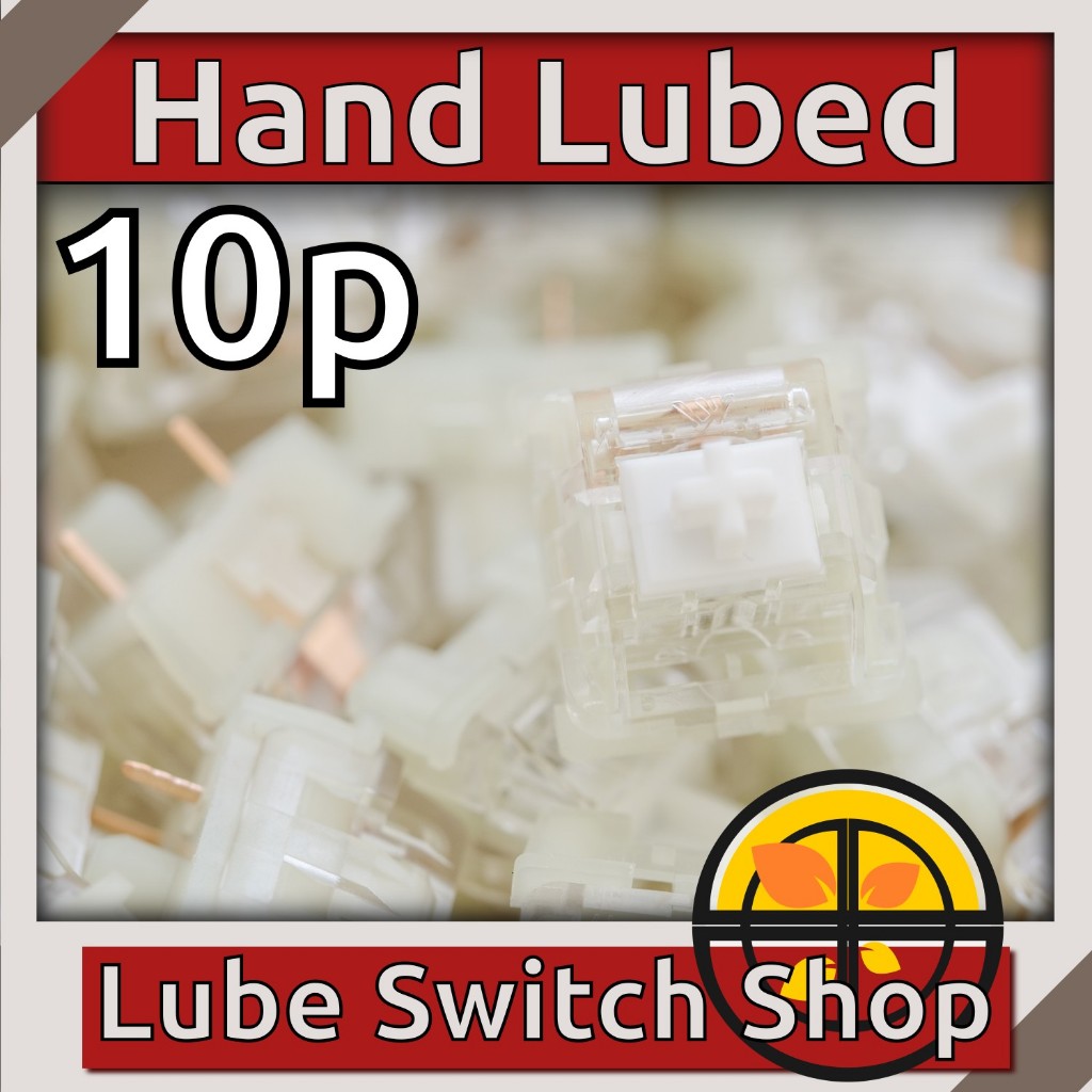 ลูปมือ 10ตัว Feker White Mable Lubed Linear Switch