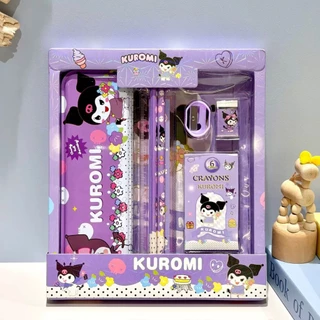 ชุดเครื่องเขียนน่ารัก เซ็ตเครื่องเขียนลายการ์ตูน ของขวัญเด็ก Sanrio อุปกรณ์การเรียน คุโรมิ ชินนาม่อน เมโลดี้