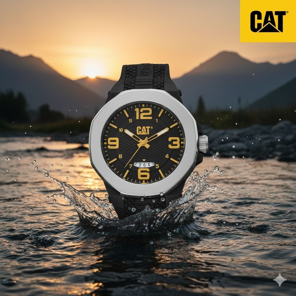 CATERPILLAR นาฬิกาผู้ชาย สายซิลิโคน รุ่น LT.141.21.137 (HIVE)
