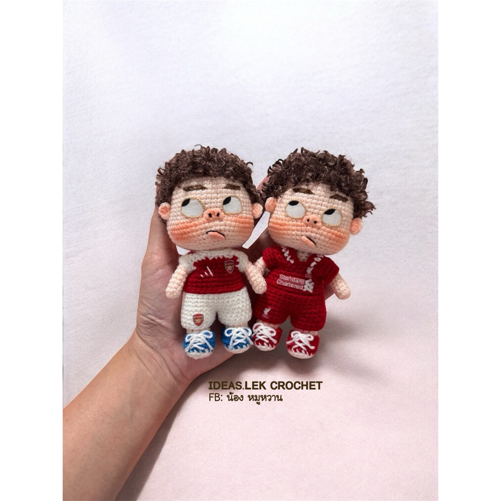 ตุ๊กตาถักไหมพรม ตุ๊กตาพวงกุญแจ โครเชต์แฮนด์เมด - รูปที่ 2