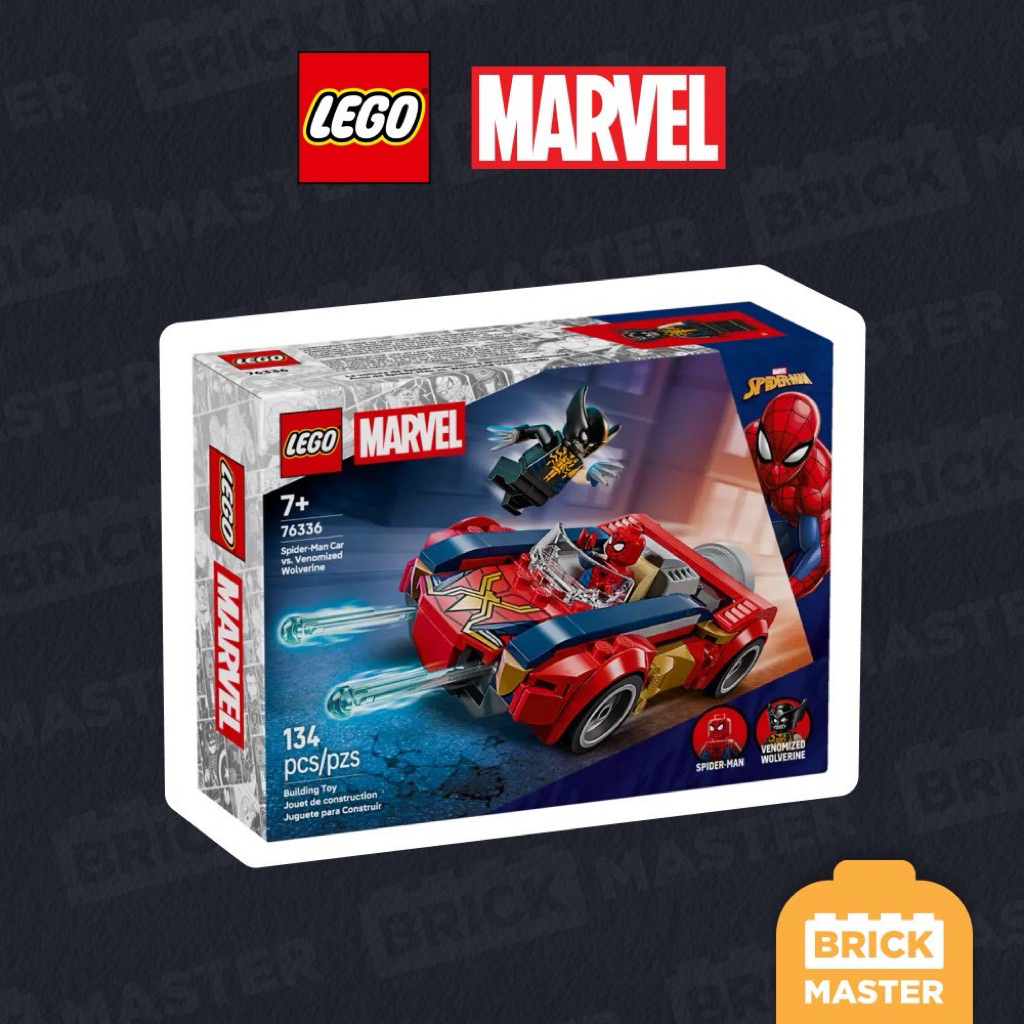 LEGO MARVEL 76336 : Spider-Man Car vs. Venomized Wolverine (เลโก้ สไปเดอร์แมน วูฟเวอร์รีน)