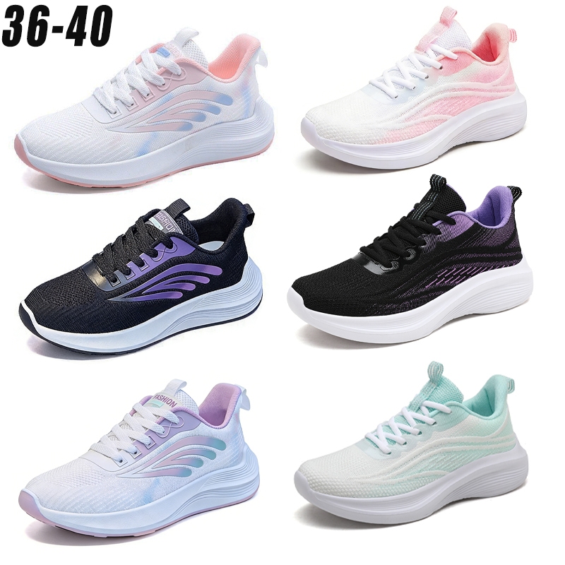รองเท้าผ้าใบผู้หญิงแฟชั่นเกาหลี รองเท้าออกกำลังกาย รองเท้า นุ่มเบา ใส่สบาย เหมาะสำหรับคุณผู้หญิง