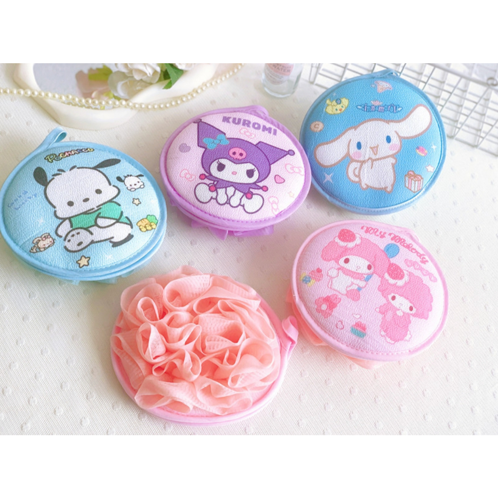 พร้อมส่ง💕 2in1 ใยขัดตัว และ ตาข่ายตีฟอง สำหรับอาบน้ำ ขัดขี้ไคล ลายการ์ตูน - รูปที่ 3