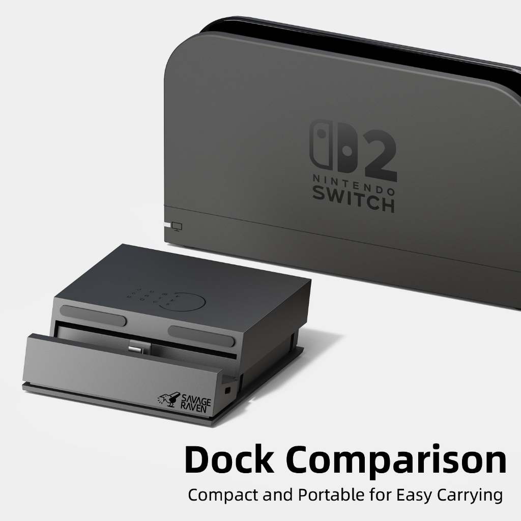 Savage Raven by Skull & Co. Jumpgate: A versatile, compact Dock for Nintendo Switch2/OLED