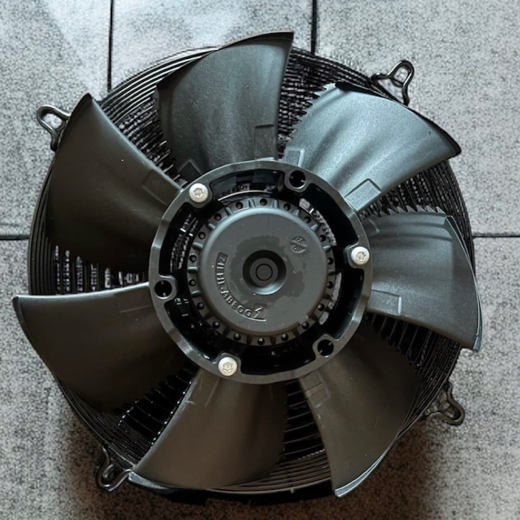 ZIEHL-ABEGG , FN031-4EK.0F.V7P2 , ใบพัดอลูมิเนียมหล่อ แบบดูด  ขนาดใบพัด315mm ,220V