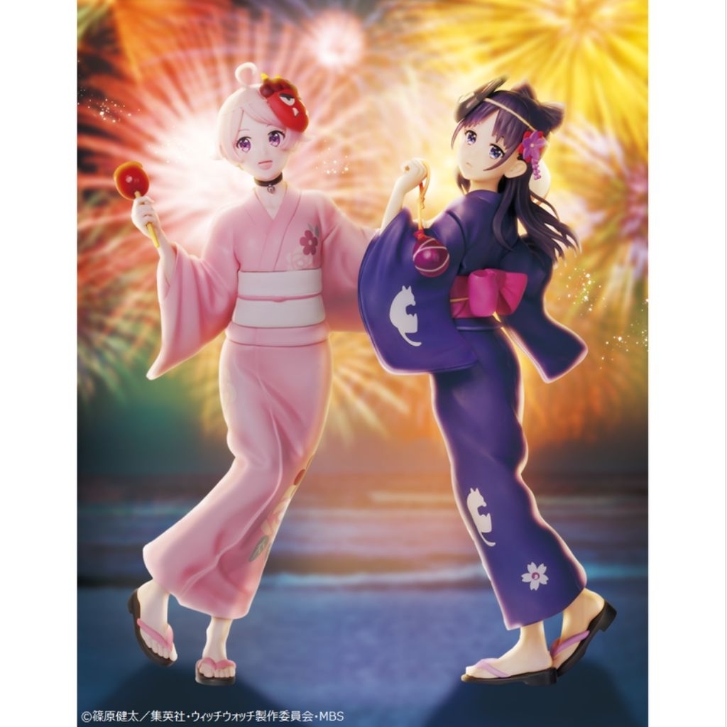 ลิขสิทธิ์แท้ Witch Watch Figure – Nico Wakatsuki & Nemu Miyao (Yukata Outfit)
