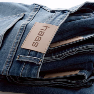 haas :WOMEN’S JEANS กางเกงยีนส์เอวสูง ผ้ายืด ทรง Straight Leg Jeans รหัส HBSN5360