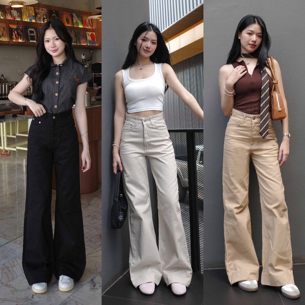 กางเกงยีนส์ขากระบอกปลายขาบาน รุ่น Candy Bootcut