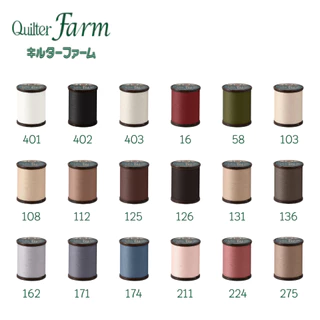 Fujix Quilter Farm #50 ด้ายเย็บคุณภาพสูง สำหรับงาน Patchwork, Quilt - Made in Japan