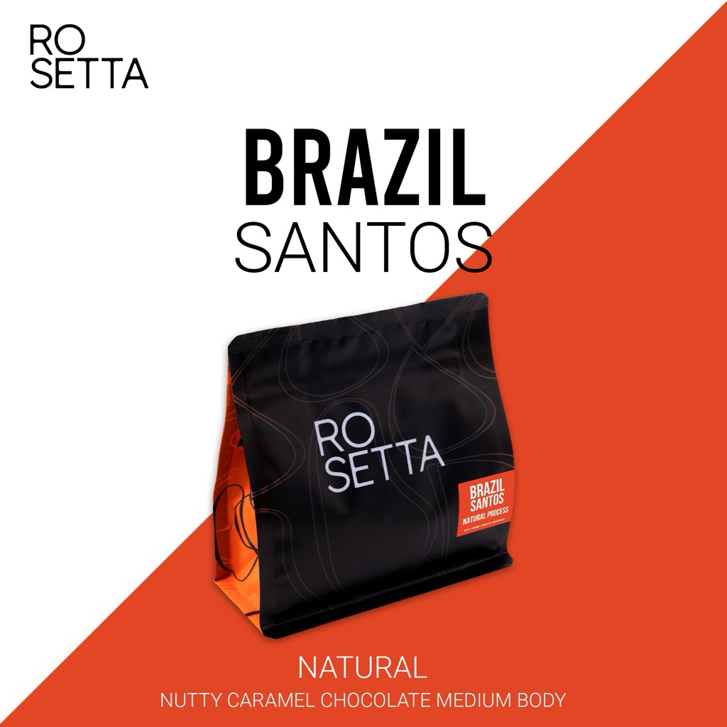 เมล็ดกาแฟ Brazil Santos . (คั่วกลาง)