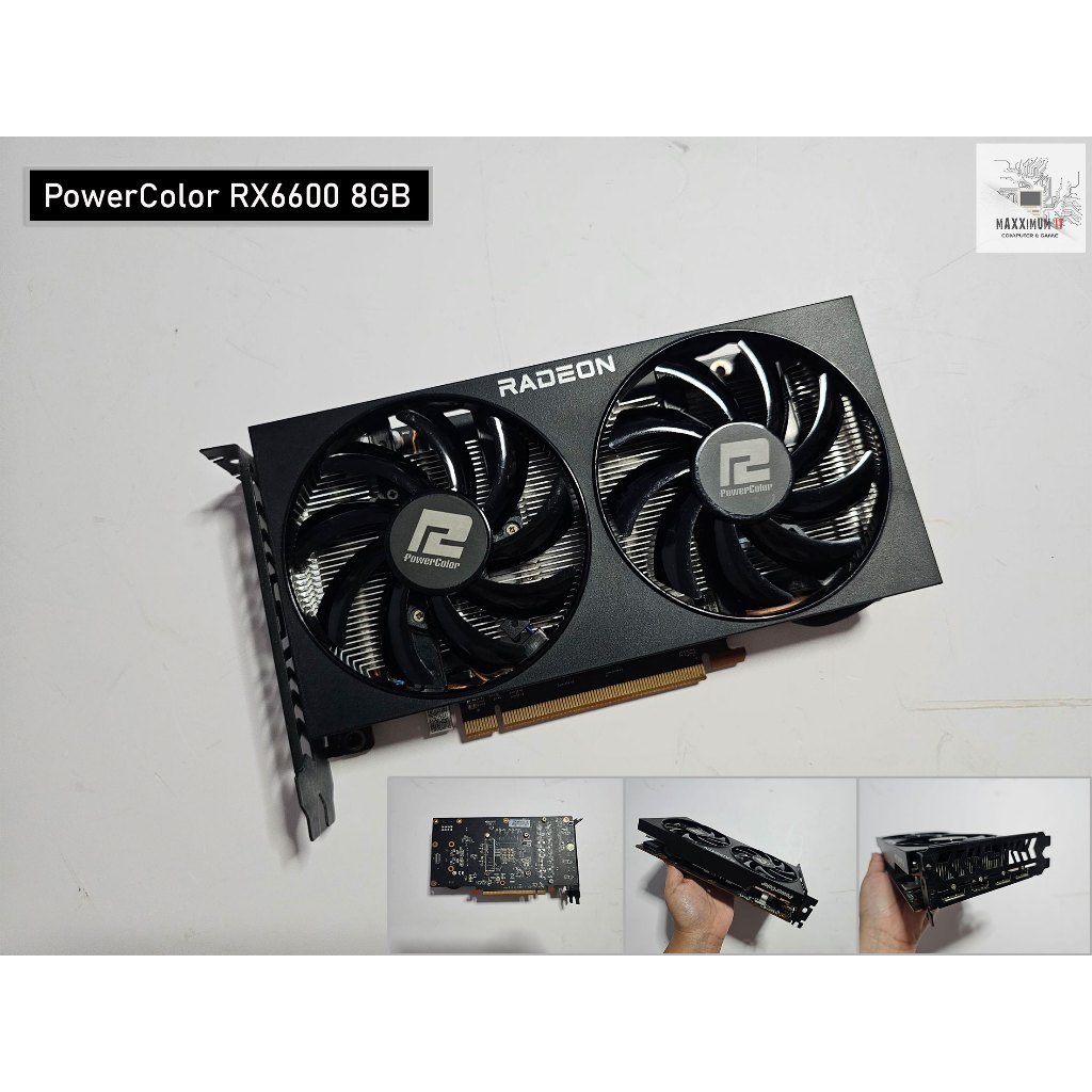 การ์ดจอ (VGA) RX6600 8GB (มือสอง)