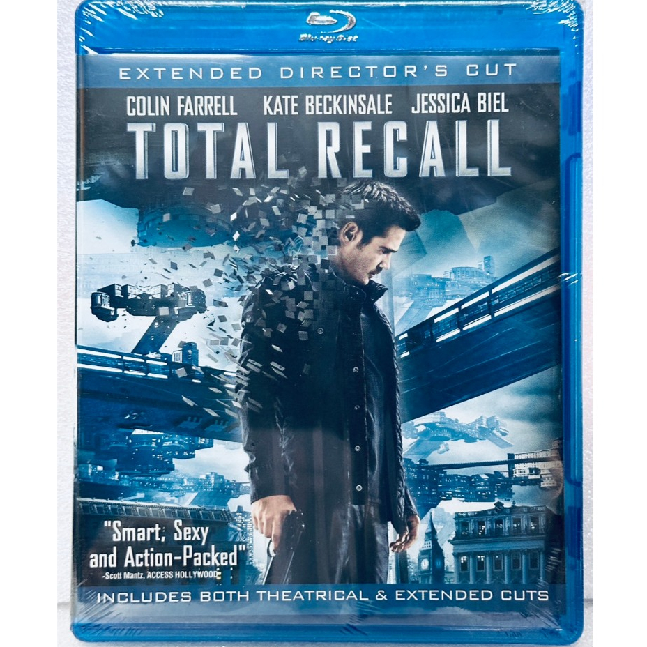Blu-ray : Total Recall (2012) คนทะลุโลก " Colin Farrell, Kate Beckinsale, Jessica Biel "