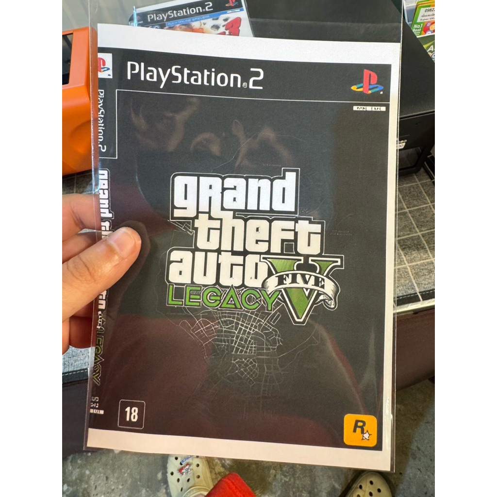 แผ่นเกม PS2 GTA V Legacy แผ่นใหม่ เล่นได้ทุกแผ่น เทสก่อนส่ง (Copy)