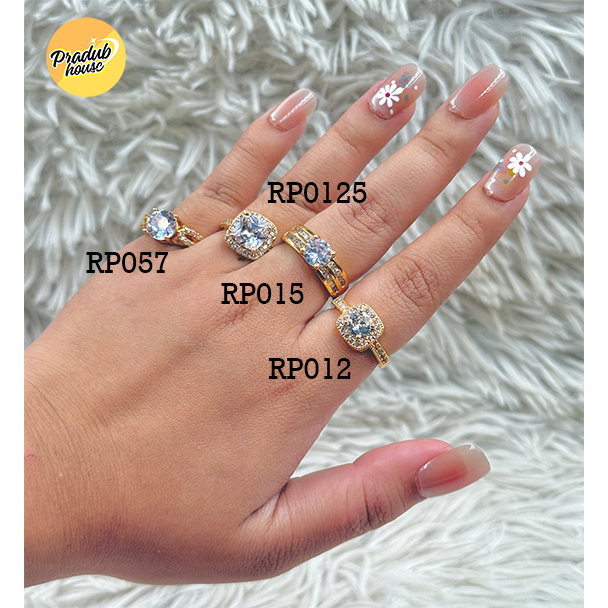 4ลาย จำนวนจำกัด ขายดี แหวน เพชรล้อมเพชร มีหลายแบบสวยๆ  แฟชั่นเรียบง่ายใส่ได้ทังผู้หญิง และผู้ชาย