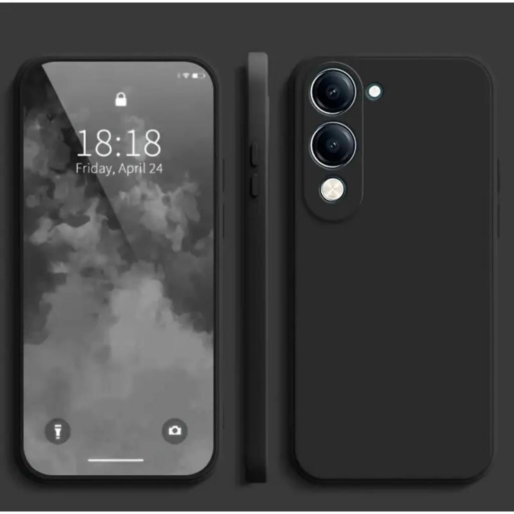 เคสชิลิโคนกำมะหยี่ สำหรับ Vivo Y04 Y04S Y29S กันกระแทก ขอบตรง