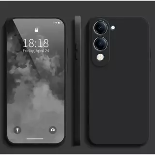 เคสชิลิโคนกำมะหยี่ สำหรับ Vivo Y04 Y04S Y29S กันกระแทก ขอบตรง