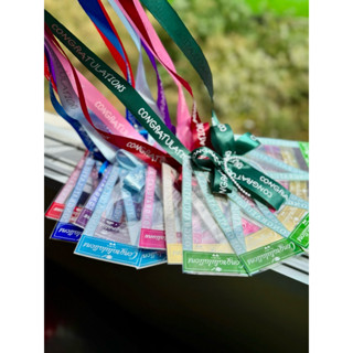 พวงใส่ธนบัตร พวงใส่เงิน ใส่ได้ 5 ใบ ลาย congratulations