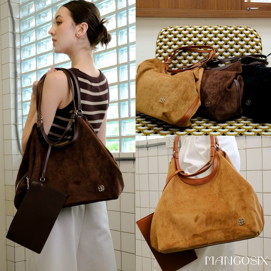 กระเป๋าหนังกลับ รุ่นCloudy Velvet Bag (U3)