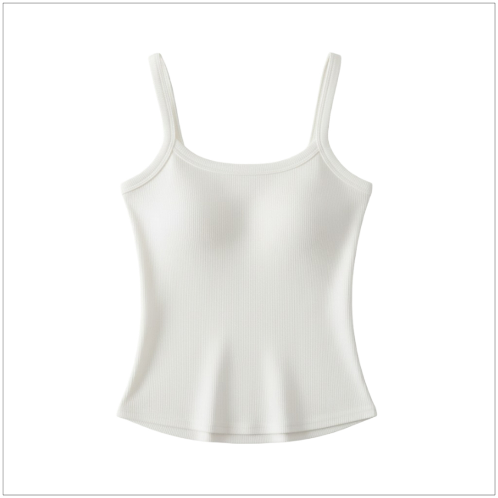 TOPLIST (N1087) เสื้อกล้ามสายเดี่ยวสีพื้น สไตล์เกาหลี พร้อมฟองน้ำในตัว ใส่สบาย ราคา ถูกที่สุด ดีลบีเคเค แกลเลอรีภาพที่ 4