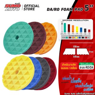 ฟองน้ำขัดสีรถ 5 นิ้ว SUMO AUTO ฟองน้ำขัดสีรถ ทรงสามเหลี่ยมDi…