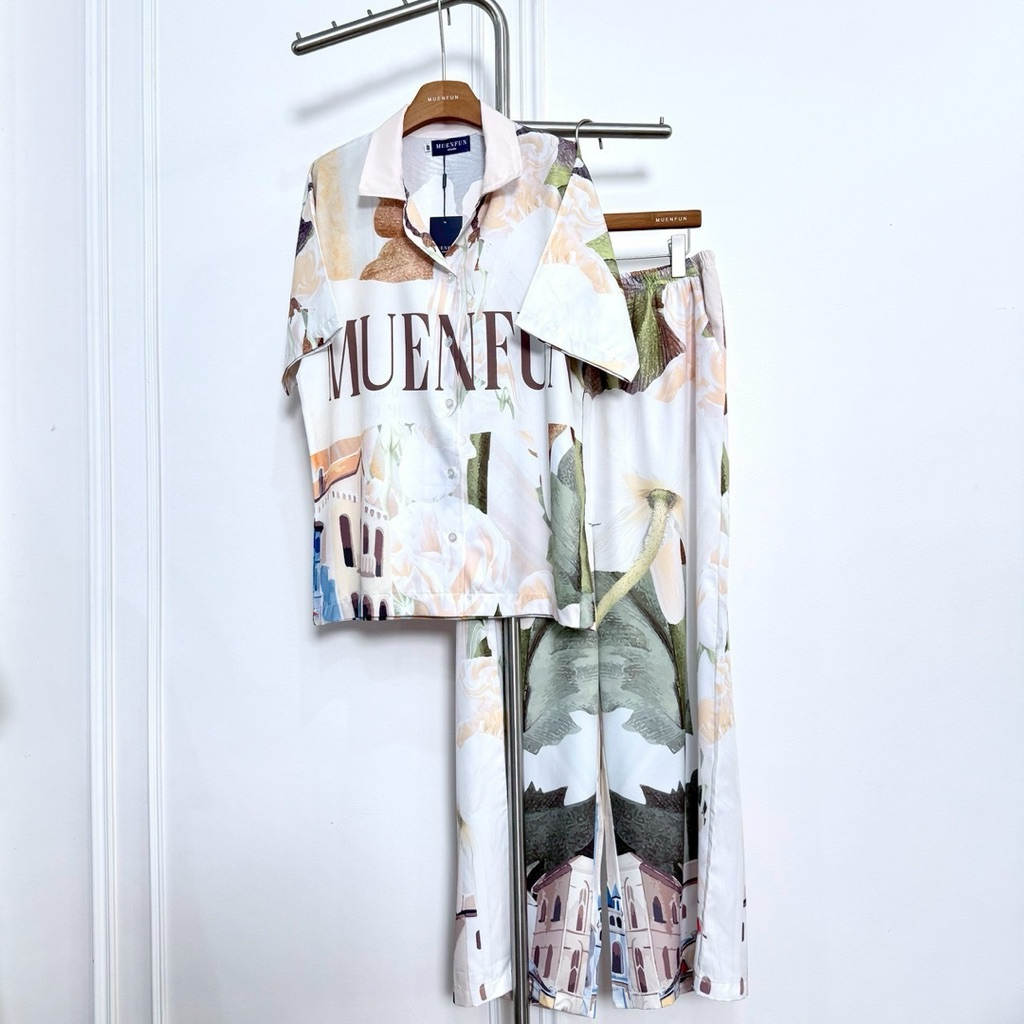 MF82 ชุดเซ็ตเหมือนฝันลายอิตาลี่ Muenfun