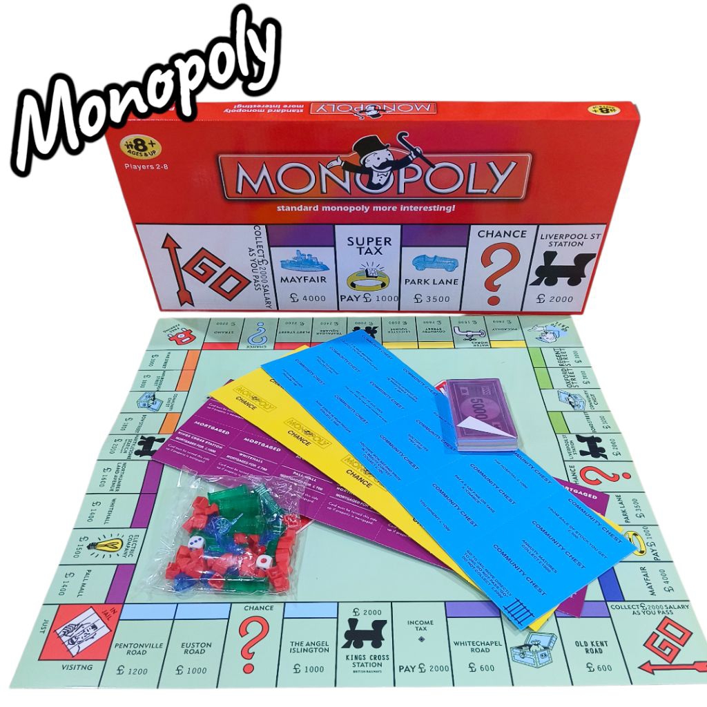 🏅Kids learning🏅Monopoly บอร์ดเกมส์ เกมส์กระดาน เกมส์เด็ก(ภาษาอังกฤษ)