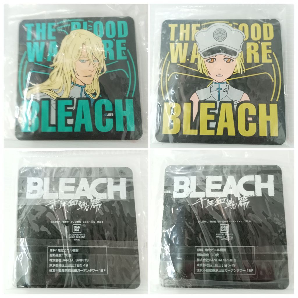 สินค้า ของสะสม ที่รองแก้วยางจากอนิเมะเรื่อง BLEACH "Ichiban Kuji BLEACH Thousand-Year Blood War OP.2