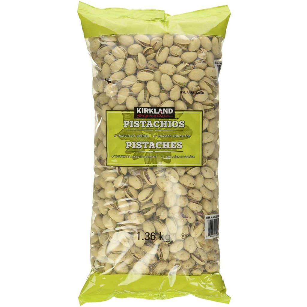 Kirkland Signature Pistachios ถั่วพิสตาชิโออบเกลือแบบมีเปลือก 1.36kg