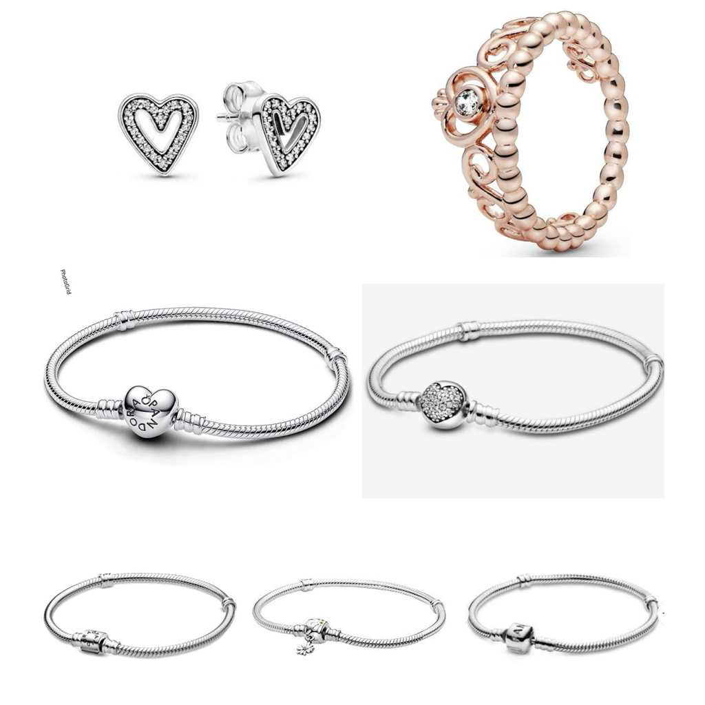 กำไล ต่างหู Pandora แท้💯พร้อมกล่อง/ถุง