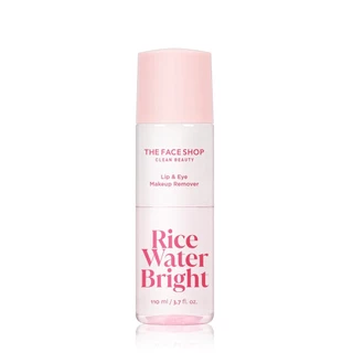 THE FACE SHOP RICE WATER BRIGHT MAKEUP REMOVER FOR LIP & EYE ล้างเครื่องสำอางรอบดวงตา กระจ่างใส เบาสบายไม่ทิ้งความมัน
