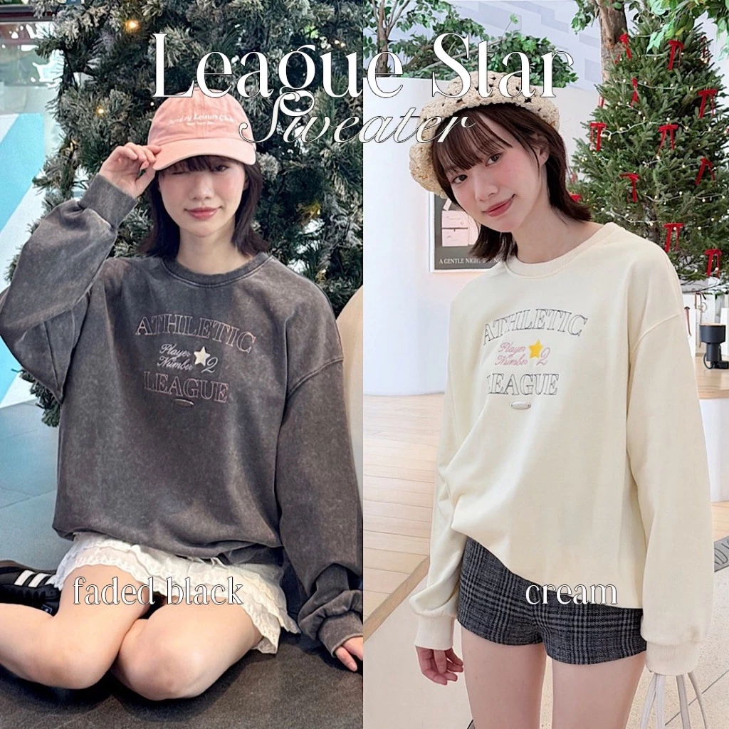 Choosedress A7167 League Star Sweater เสื้อสเวตเตอร์ ปักตัวอักษร