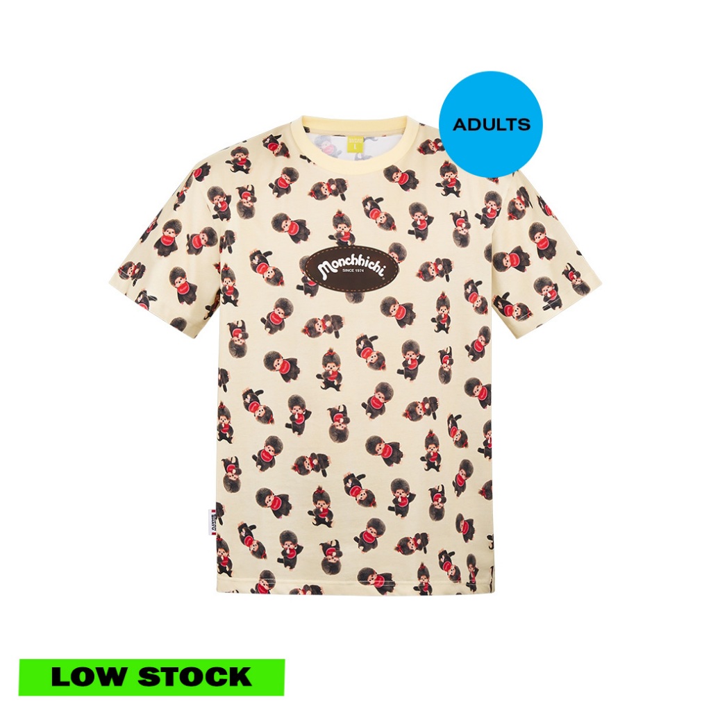 (DROP 5) MONCHHICHI PRINT TEE (ผู้ใหญ่) เสื้อยืดลายพิมพ์ทรงผู้ใหญ่