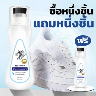 น้ายาทำความสะอาดรองเท้า ไม่ต้องล้าง แค่เช็ดก็สะอาดแล้ว ส่วนผสมอ่อนๆ น้ายาเช็ดรองเท้า 100มล