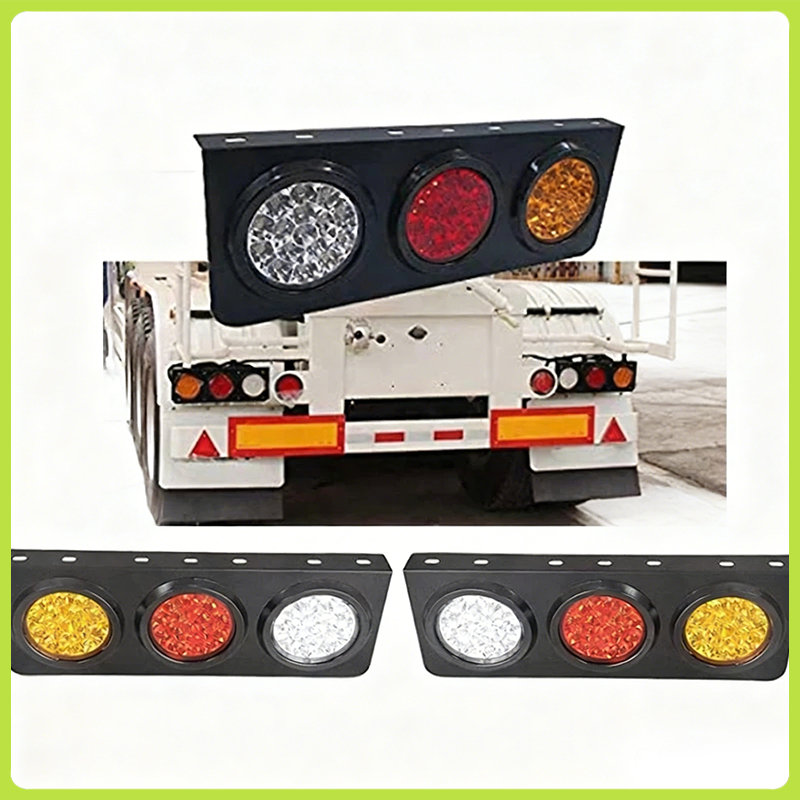 ไฟท้ายติดรถ ไฟท้าย 3 ตอน แป้นดำ มีระบบไฟ 12v และ 24v (ราคาต่อคู่)