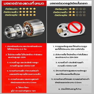 【รับประกัน5ปี】สว่านไร้สาย 3ระบบ จาะกระแทกได้สามารถเจาะไม้ เครื่องมือช่าง สว่านกระแทก สว่านแบตไร้สาย สว่างไร้สาย