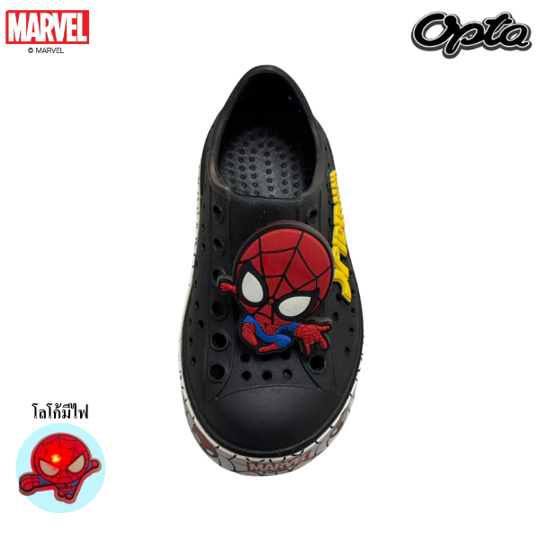 OPTA Spiderman รองเท้าเด็กผู้ชาย 🔥ตัวการ์ตูนมีไฟ🔥 เนื้อ EVA พื้นนื่มไส่สบาย ลิขสิทธิ์แท้ 100%