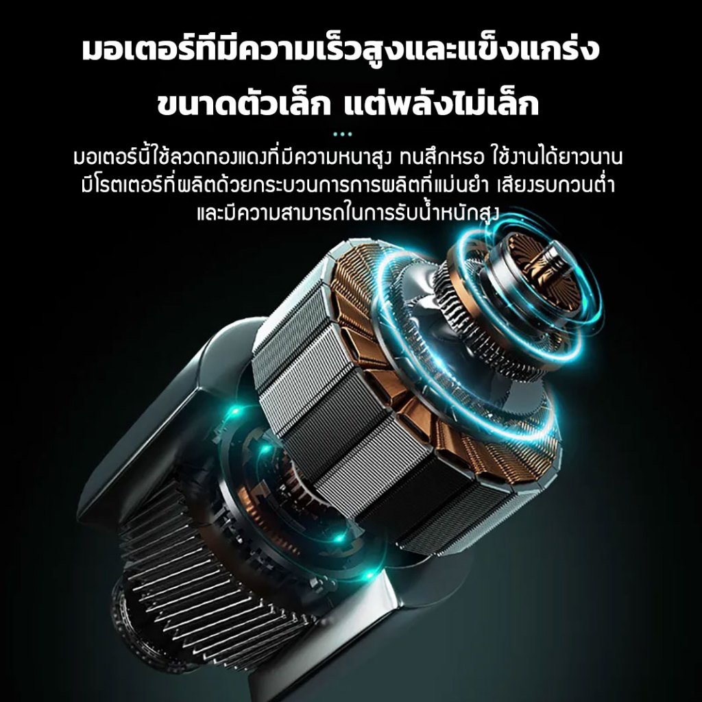 การนำเข้าเยอรมัน🔥เครื่องโกนหนวดไฟฟ้า คุณภาพสูง IPX7กันน้ำ มีดโกน โกนได้ 360°ไร้จุดบอด ไม่ทิ้งจุดด่างดำ ที่โกนหนวดไฟฟ้า - รูปที่ 5