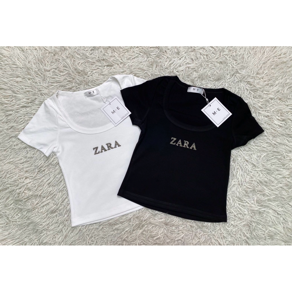 รวมเสื้อครอปตัวสั้น คอUงานป้ายM.Eคอยูเนื้อผ้ายูนิโคล่ ปักเบรนด์ดัง ราคา ถูกที่สุด ดีลบีเคเค