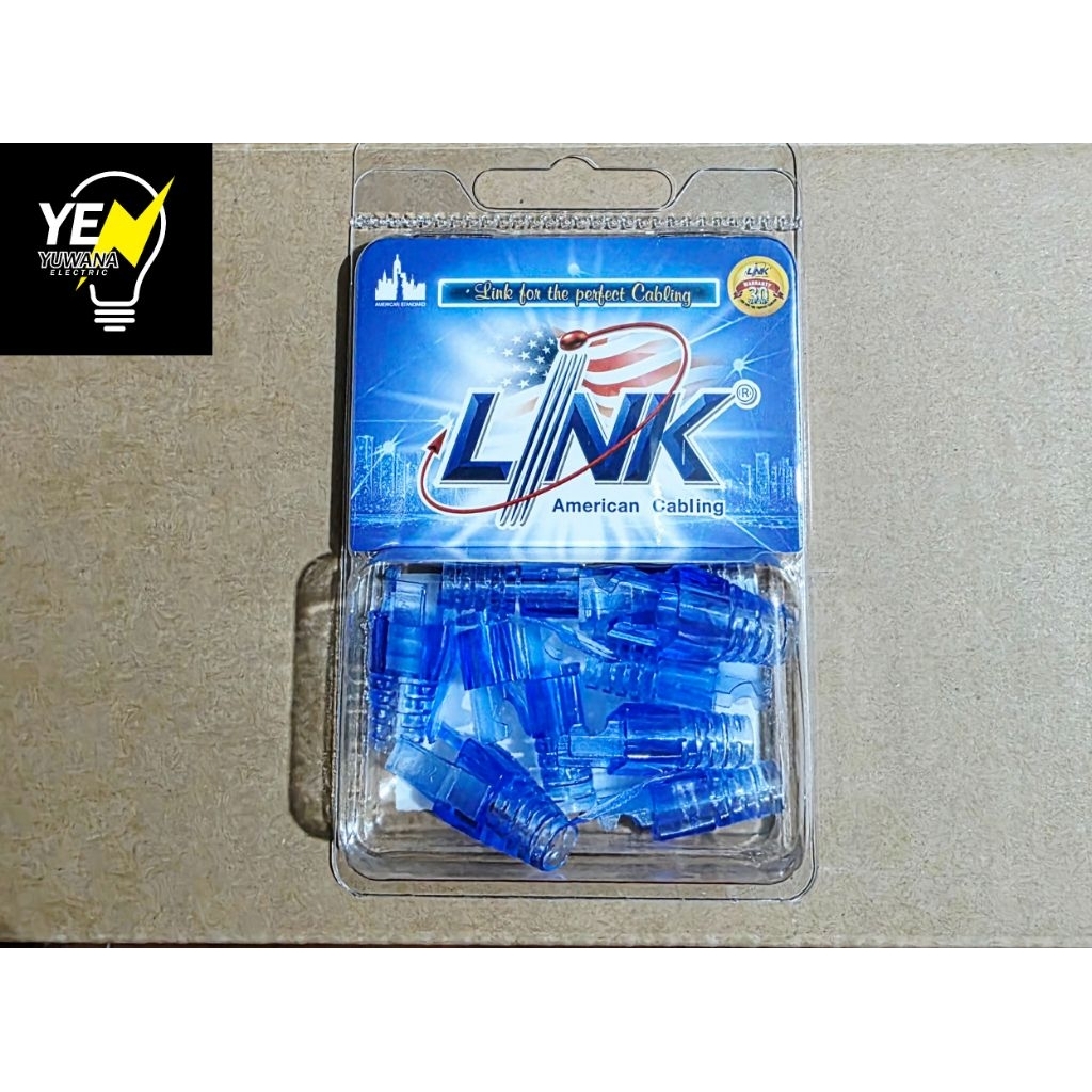 LINK ตัวล็อคสาย CAT6 NEW LOCKING BLUG BOOT(BLUE)US-6624A