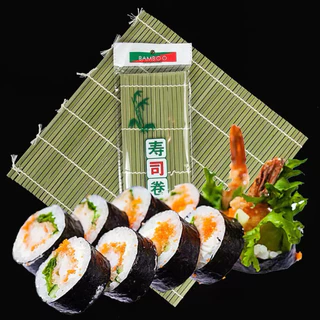 *พร้อมส่ง* ม้วนเสื่อไม้ไผ่ ม้วนซูชิ เสื่อซูชิ เสื่อไม้ไผ่ Sushi Bamboo Roller ข้าวปั้น ซูชิโรล โอนิกิริ