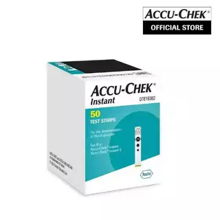 Accuchek instant แผ่นตรวจน้ำตาลในเลือด 50 แผ่น หมดอายุเดือน 10 ปี2027 สินค้ามีกล่องทุกชิ้น กล่องไทย