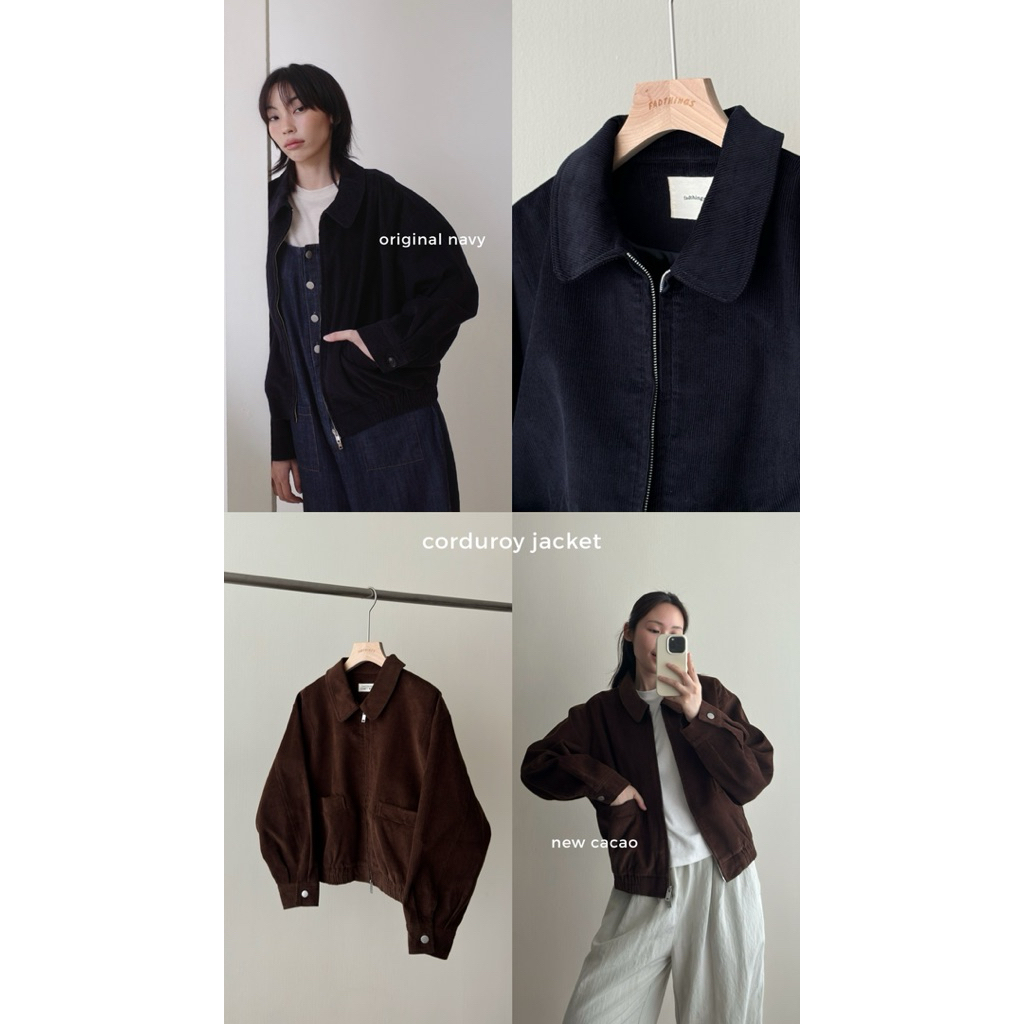 FADTHINGS : corduroy jacket (2 colors )
