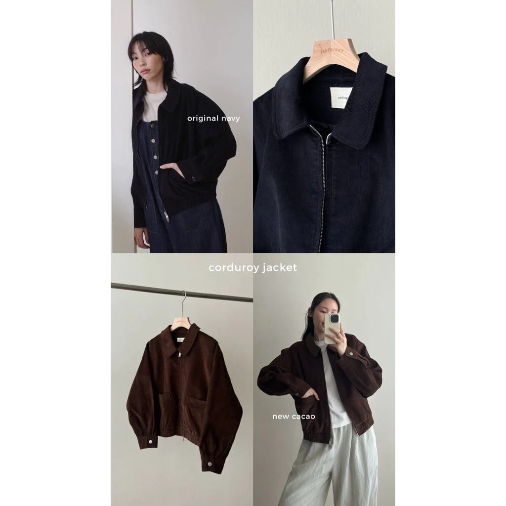 FADTHINGS : corduroy jacket (2 colors ) 🌚🪵
