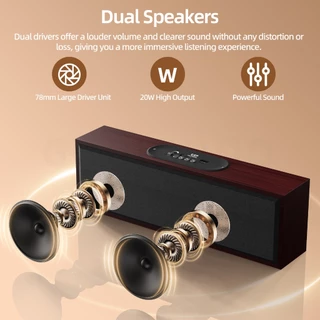 GOOJODOQ Bluetooth Speaker Supports Four Playback Modes 3600mAh Large Capacity Battery High Definition Sound Quality