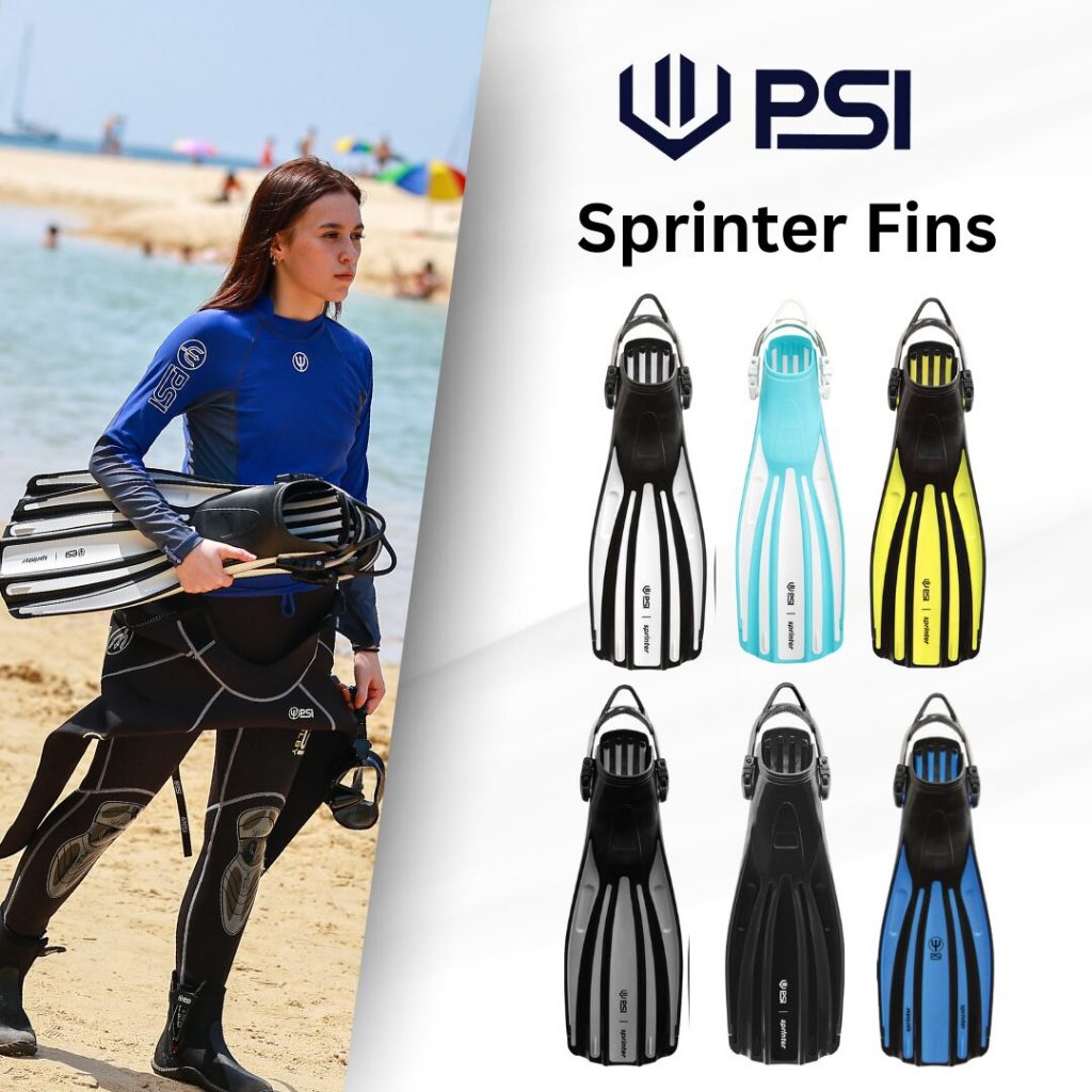 PSI Sprinter Diving Fins ฟินดำน้ำแบบ open heel