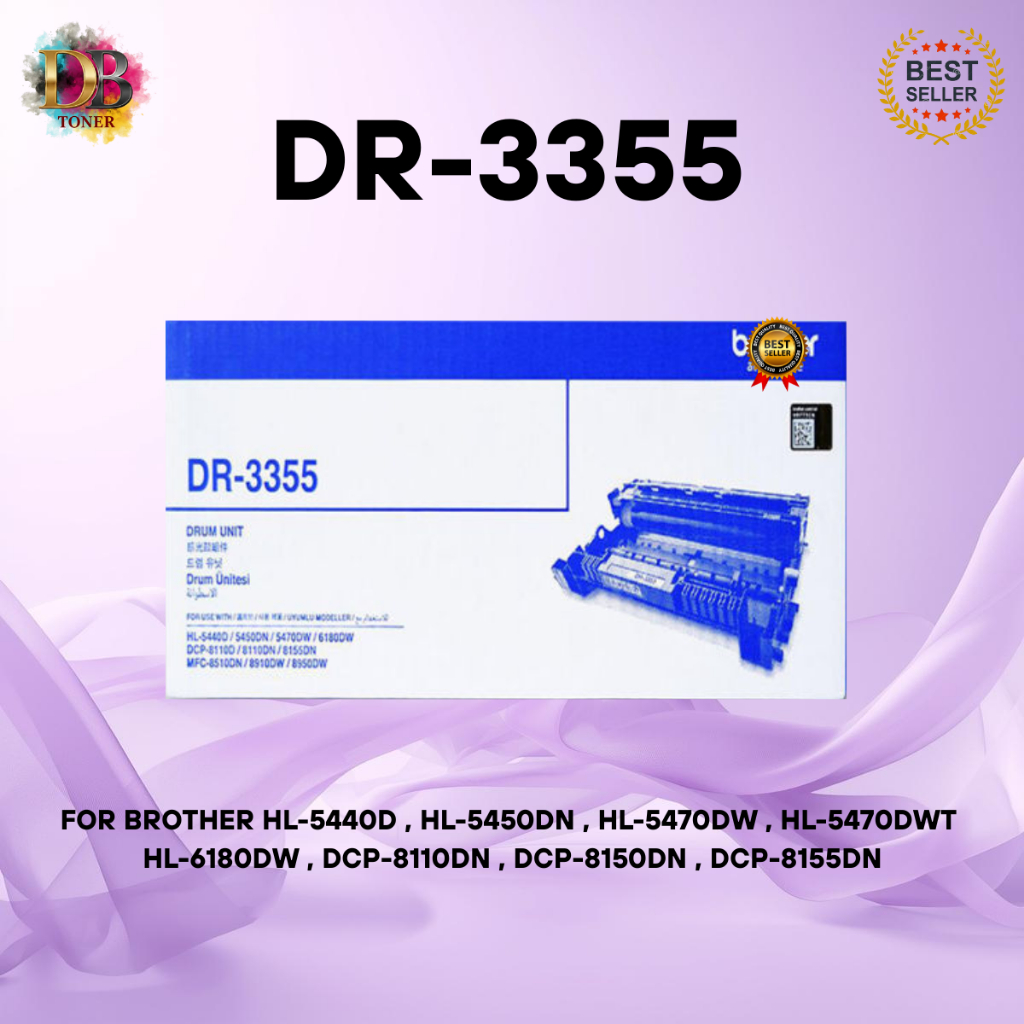 Brother DR-3355 Drum สำหรับเครื่อง HL-5440D/HL-5450DN/HL-5470DW/HL-5470DWT/HL-6180DW/DCP-8110DN/DCP-