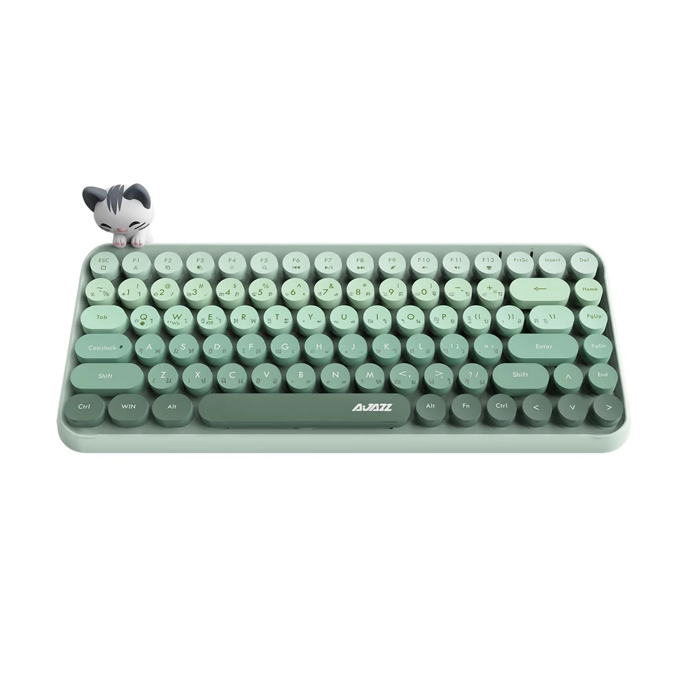KEYBOARD WIRELESS AJAZZ AK308i KITTI GREEN (BLUETOOTH)