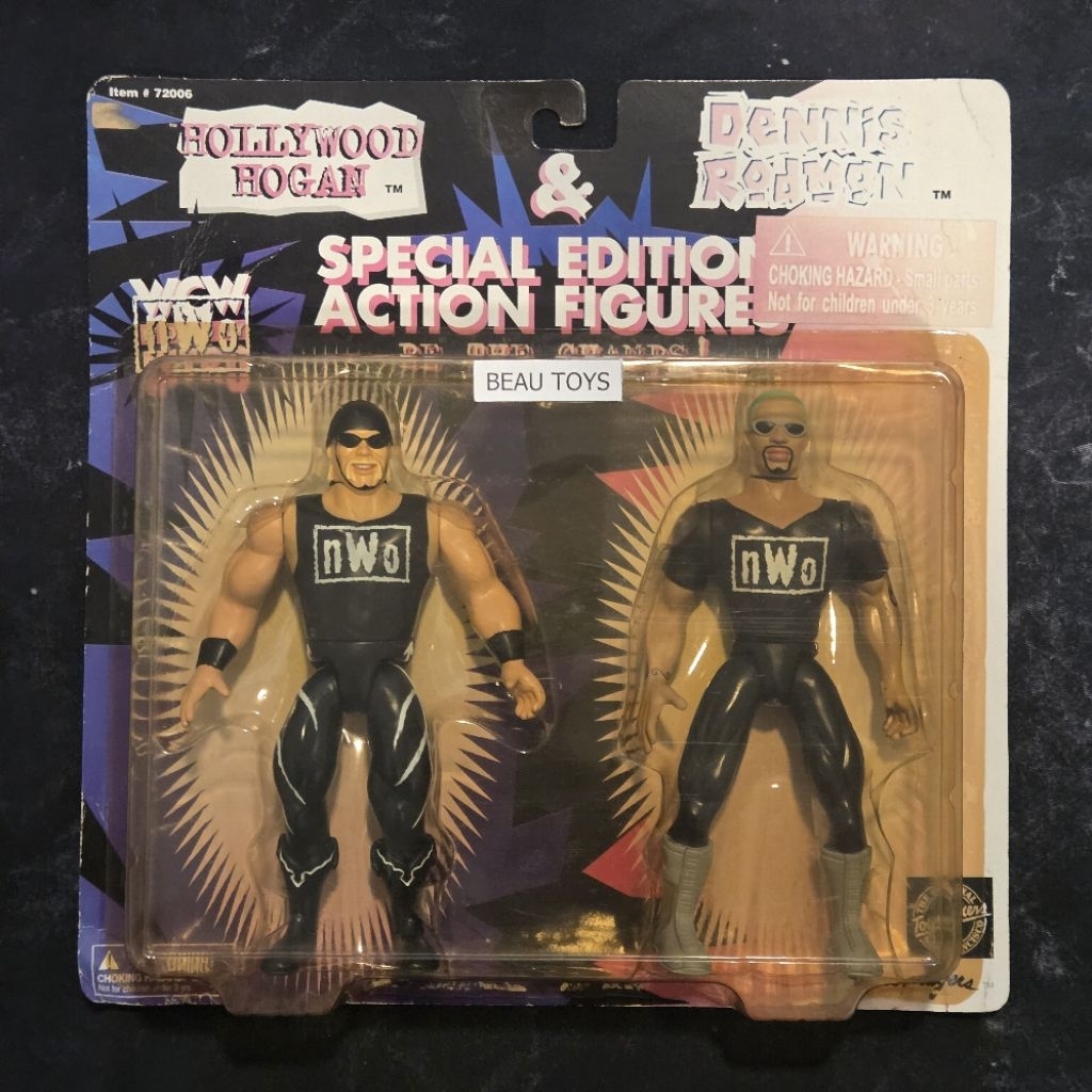 (ของแท้💯)WCW NWO Hollywood Hulk Hogan & Dennis Rodman งานปี 1997 (มือ1) 🔴🟠